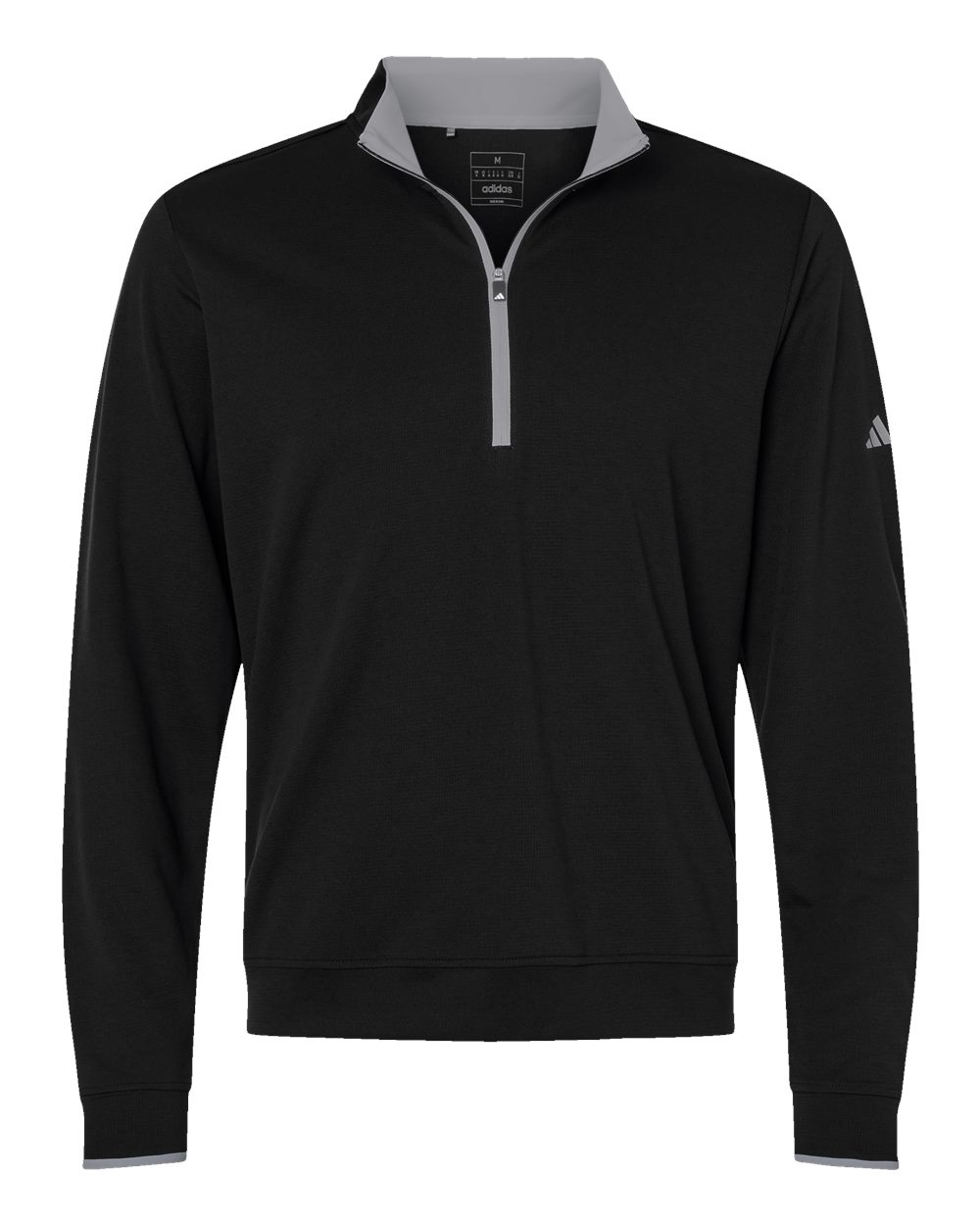 Men's Performance Lightweight Quarter-Zip Pullover - Black/ Grey Three