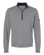 Men's Performance Lightweight Quarter-Zip Pullover - Grey Three/ Black