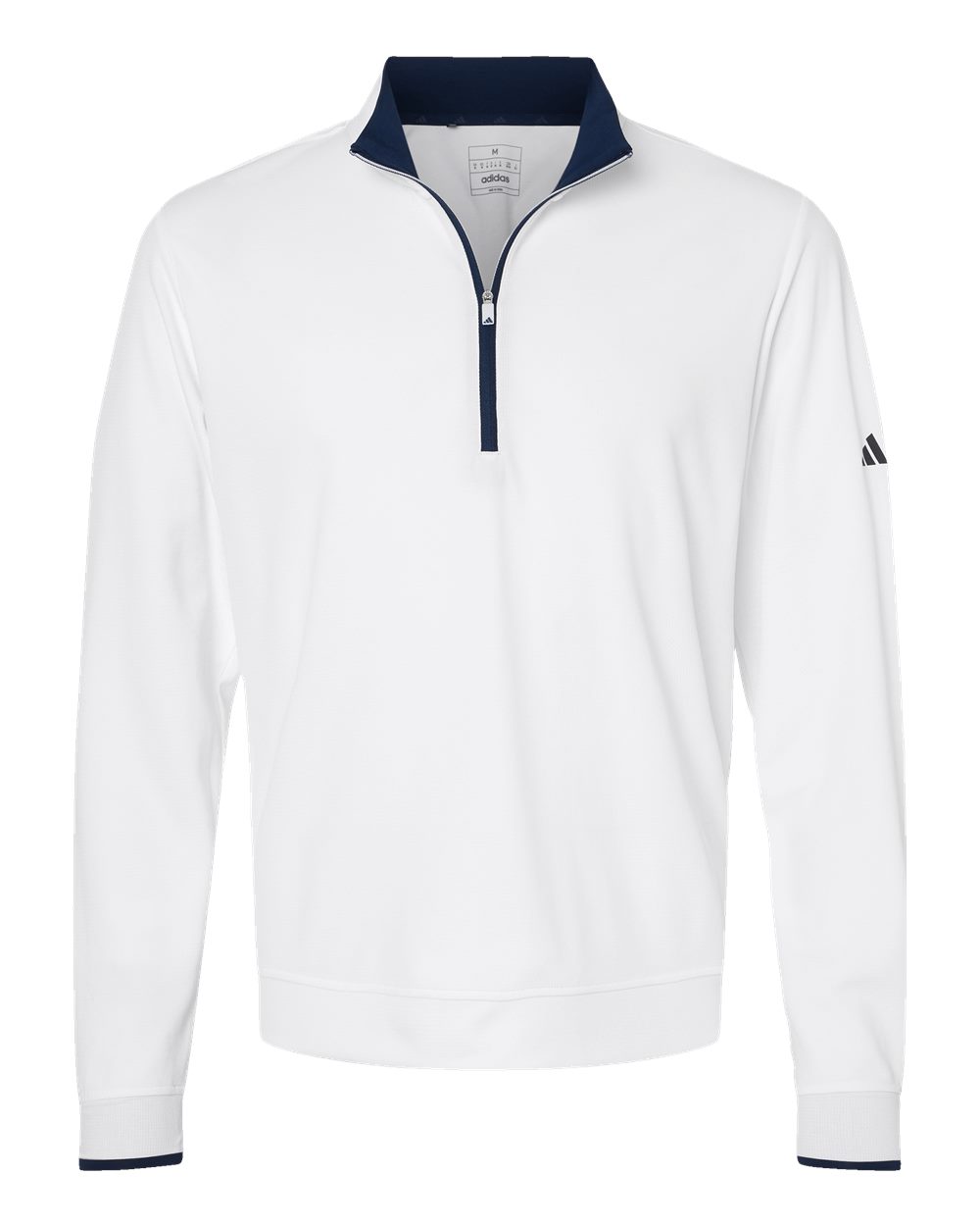 Men's Performance Lightweight Quarter-Zip Pullover - White/ Navy