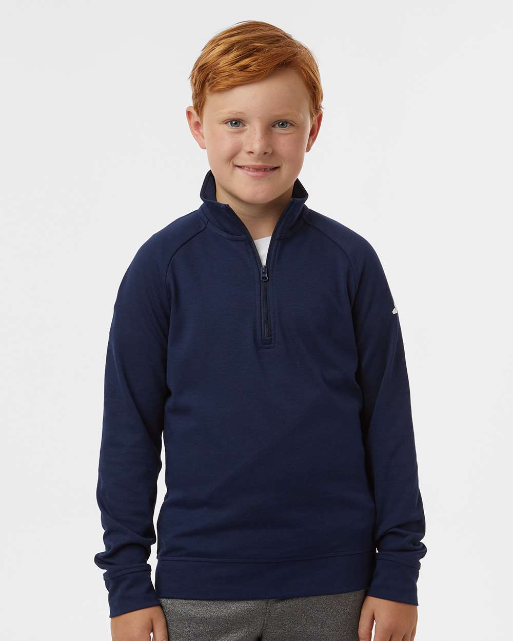 Youth Performance Quarter-Zip Pullover - Collegiate Navy