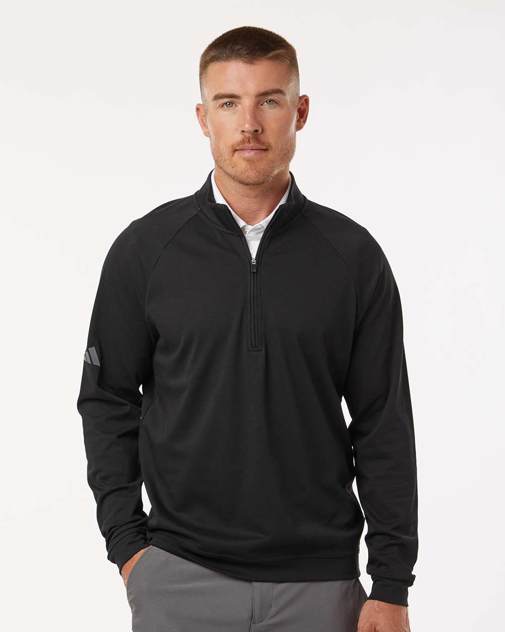 Men's Club Quarter-Zip Pullover - Black