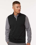 Men's Club Quarter-Zip Vest - Black