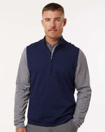 Men's Club Quarter-Zip Vest - Collegiate Navy
