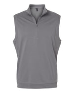 Men's Club Quarter-Zip Vest - Grey Three
