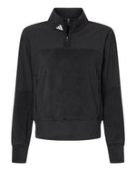 Women's Fleece Quarter-Zip Pullover - Black
