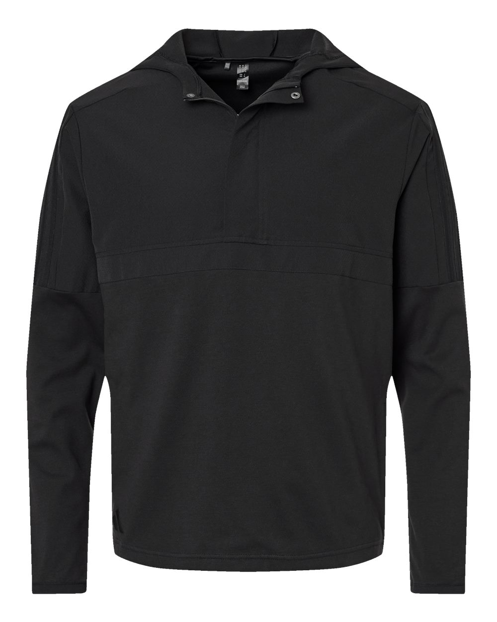 Men's Half-Zip Hooded Anorak - Black