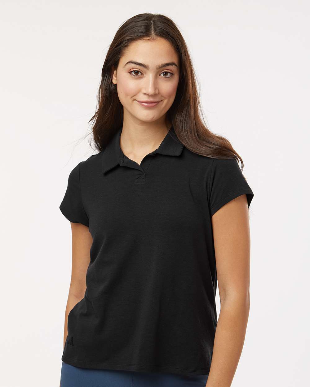 Women's Blended Polo - Solid Black