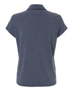 Women's Blended Polo - Collegiate Navy Melange