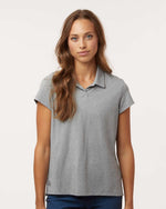 Women's Blended Polo - Grey Three Melange