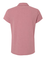 Women's Blended Polo - Pink Strata Melange