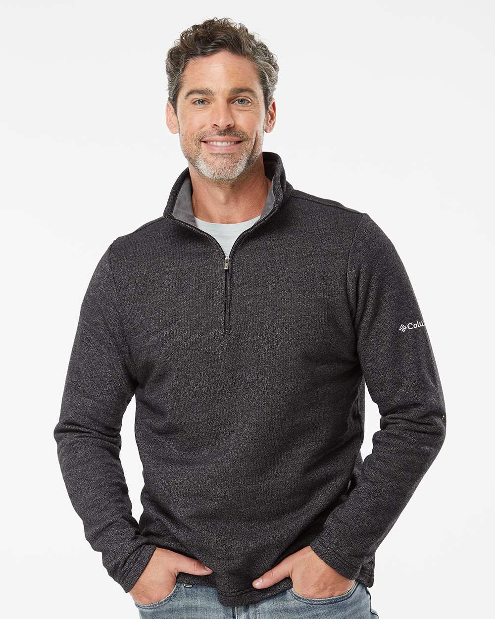 Men's Great Hart Mountain III Half-Zip Pullover - Black Heather