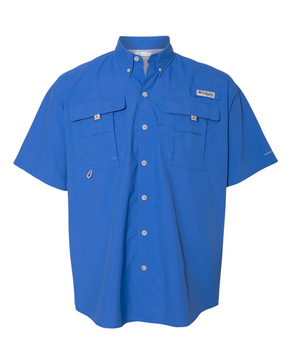 Men's PFG Bahama II Short Sleeve Shirt - Vivid Blue