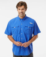 Men's PFG Bahama II Short Sleeve Shirt - Vivid Blue