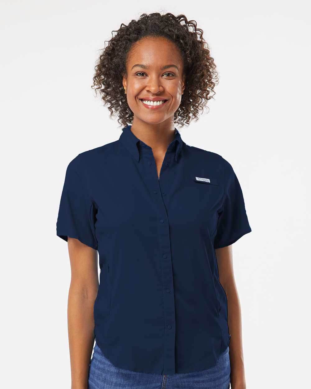Women's PFG Tamiami II Short Sleeve Shirt - Collegiate Navy
