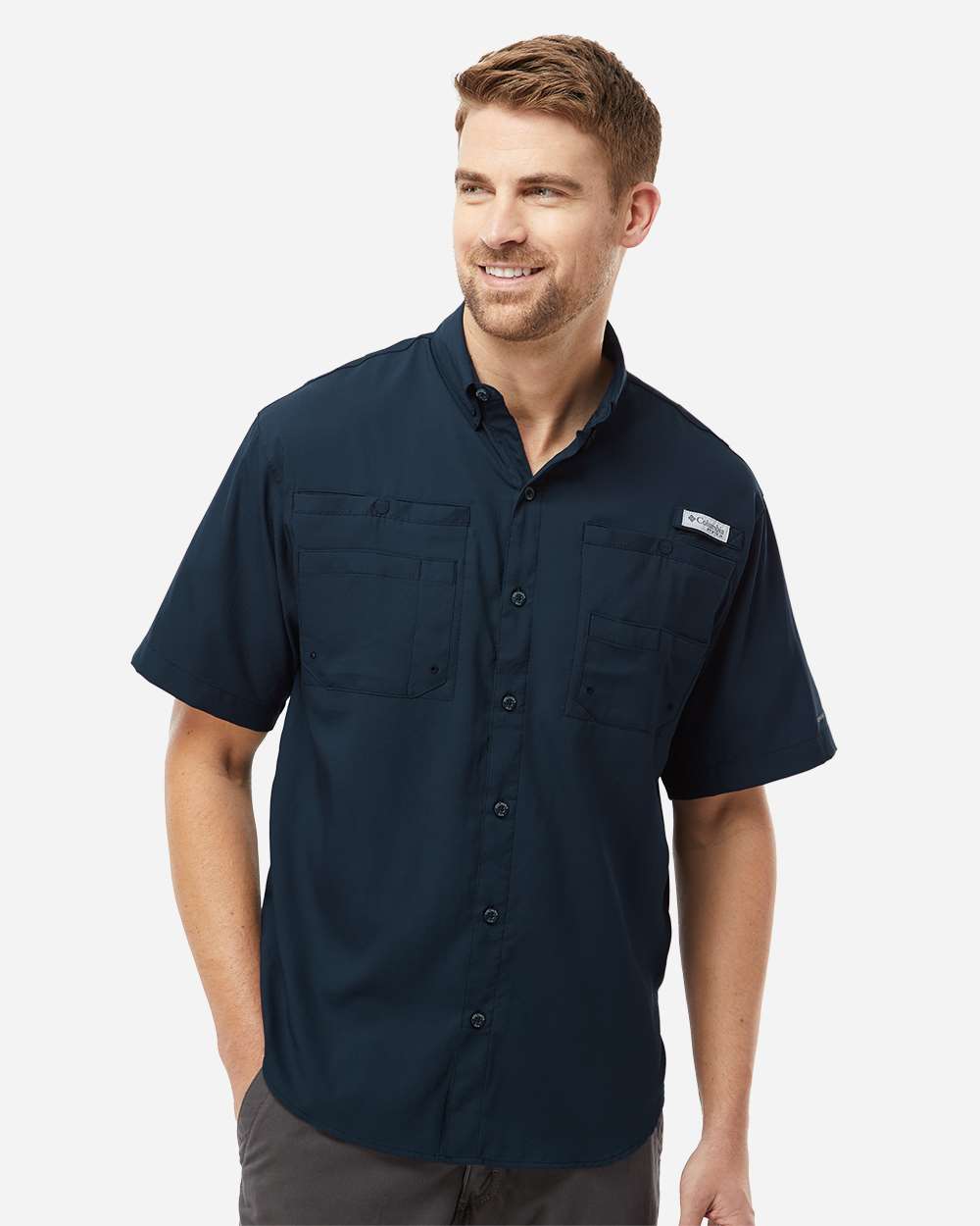 Men's PFG Tamiami II Short Sleeve Shirt - Collegiate Navy
