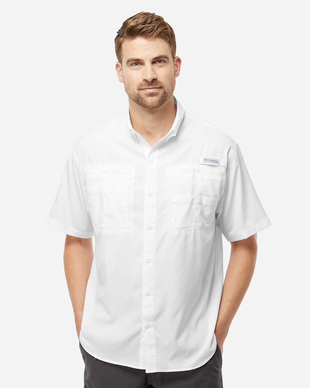 Men's PFG Tamiami II Short Sleeve Shirt - White