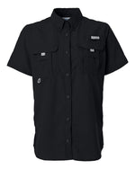 Women's PFG Bahama Short Sleeve Shirt - Black