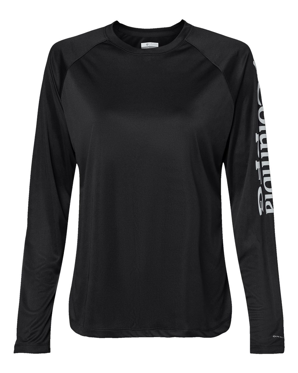 Women's PFG Tidal Tee II Long Sleeve - Black/ Cirrus Grey