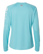 Women's PFG Tidal Tee II Long Sleeve - Clear Blue/ White