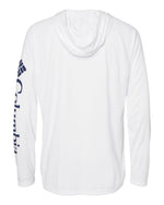 Men's PFG Terminal Tackle Hooded Long Sleeve T-Shirt - White/ Nightshade