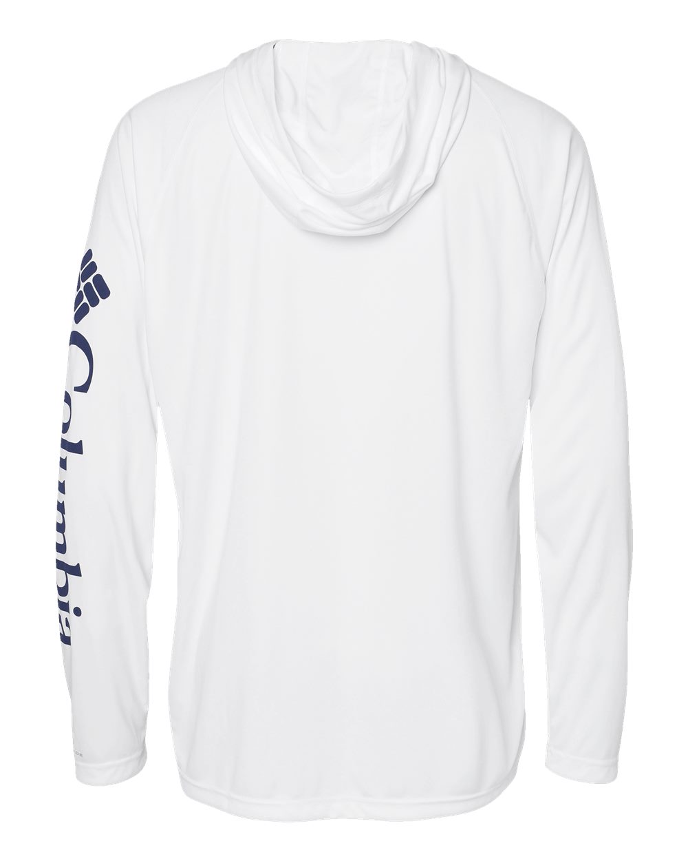 Men's PFG Terminal Tackle Hooded Long Sleeve T-Shirt - White/ Nightshade