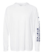 Men's PFG Terminal Tackle Hooded Long Sleeve T-Shirt - White/ Nightshade