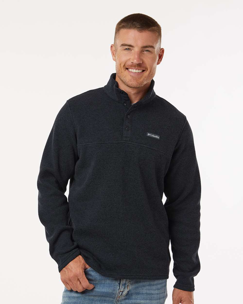 Men's Alto Pass Fleece Half-Snap Pullover - Black
