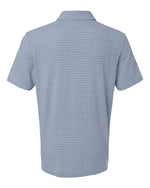 Men's Blended Printed Polo - Blue Dawn Melange
