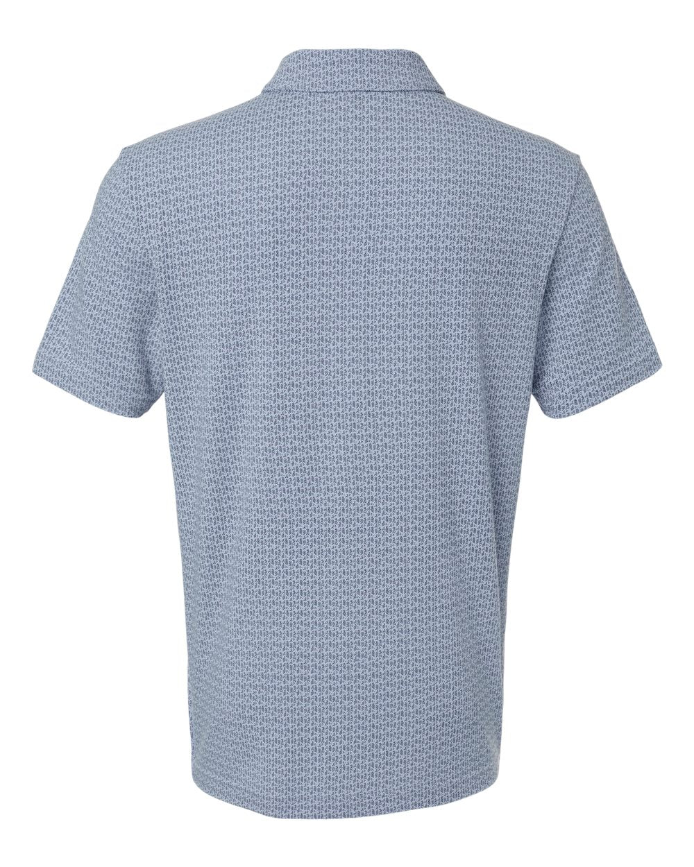 Men's Blended Printed Polo - Blue Dawn Melange