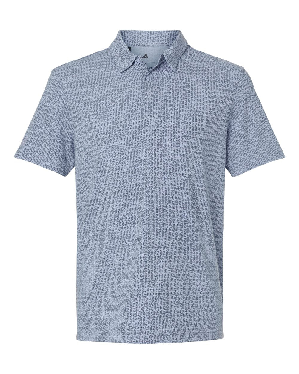 Men's Blended Printed Polo - Blue Dawn Melange