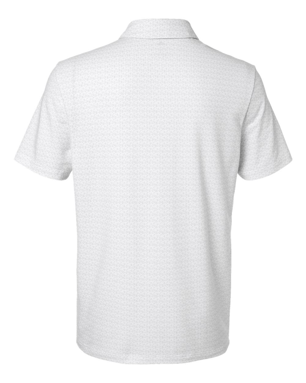 Men's Blended Printed Polo - White