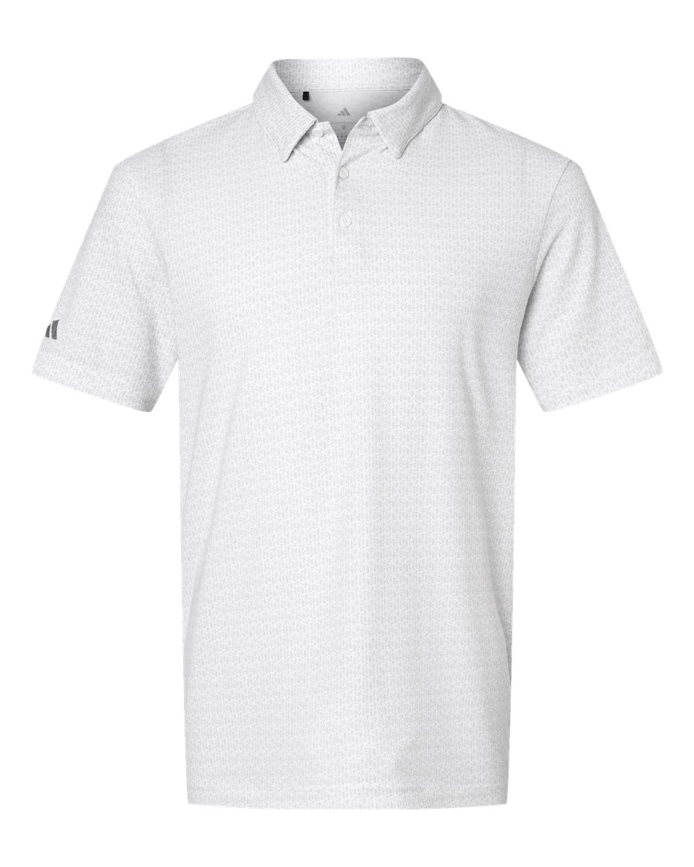 Men's Blended Printed Polo - White