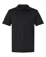 Men's Textured Stripe Polo - Black