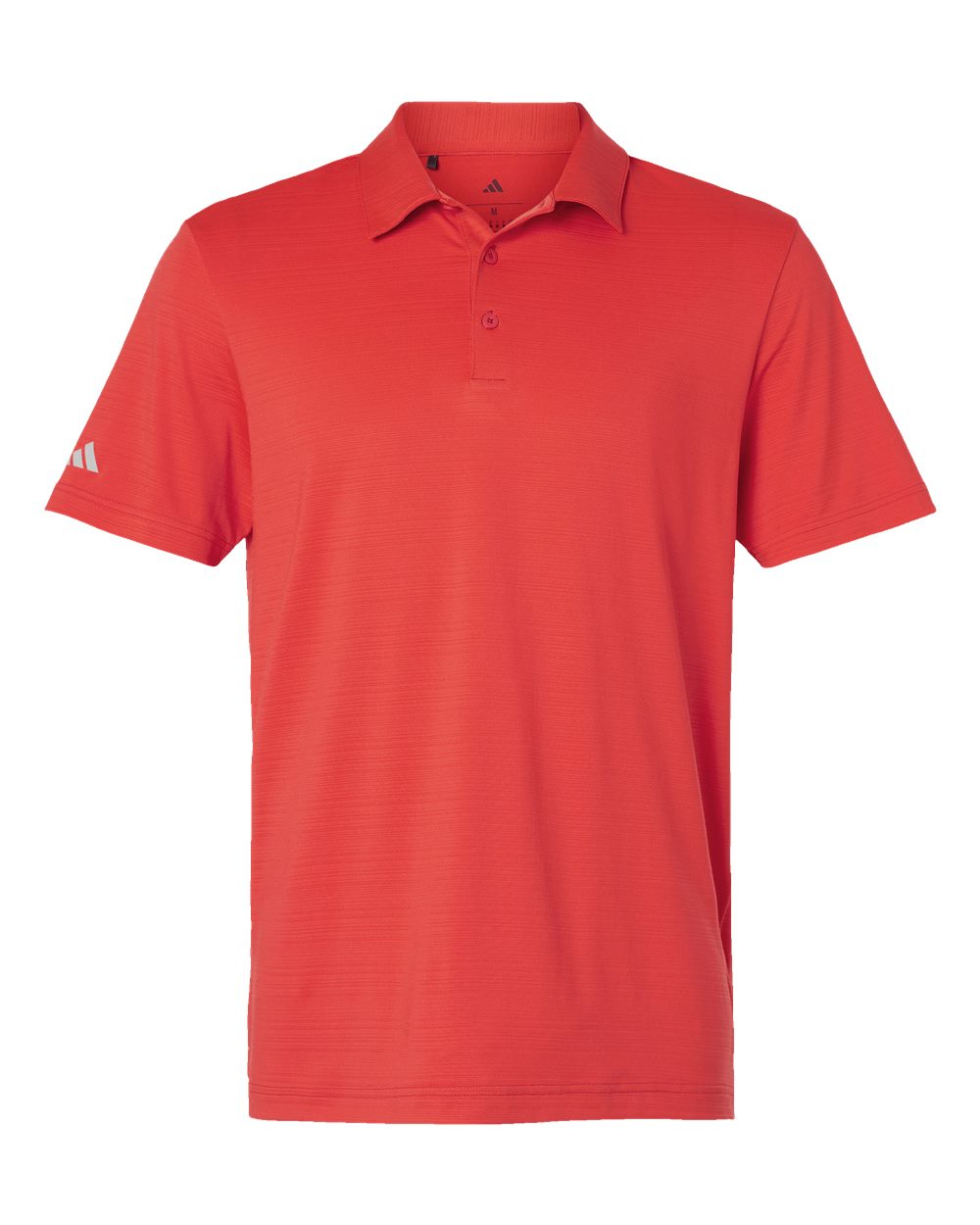 Men's Textured Stripe Polo - Bright Red