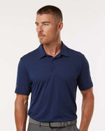 Men's Textured Stripe Polo - Dark Blue