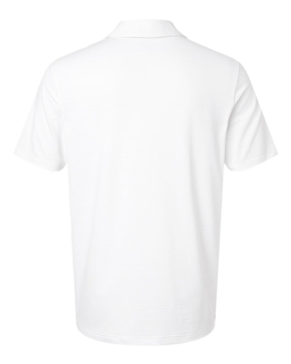 Men's Textured Stripe Polo - White
