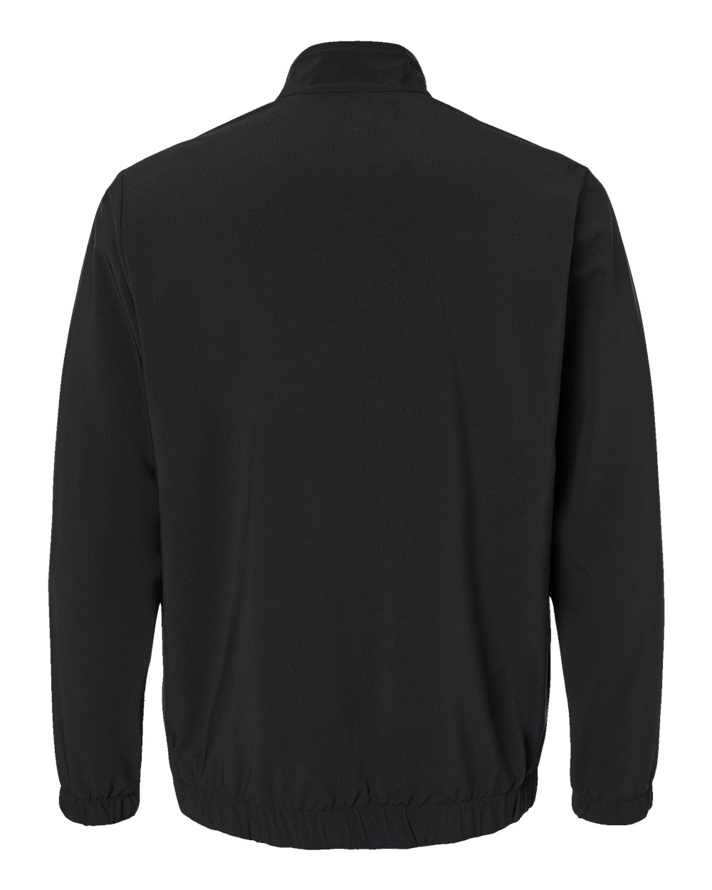 Men's Stretch Woven Half-Zip Pullover - Black