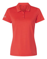 Women's Textured Stripe Polo - Bright Red