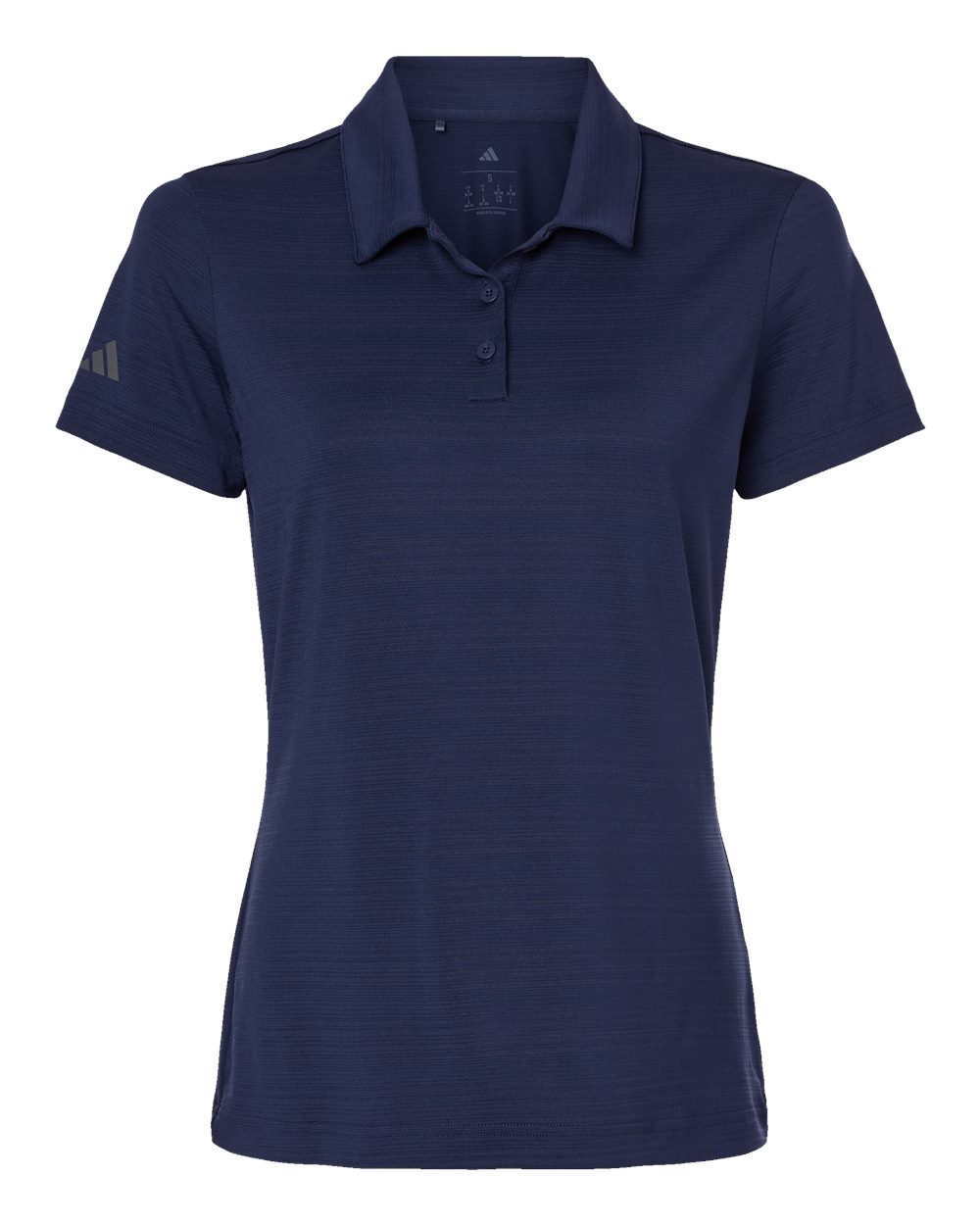 Women's Textured Stripe Polo - Dark Blue