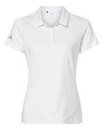 Women's Textured Stripe Polo - White