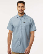 Men's Rapid Rivers Novelty Short Sleeve Shirt - Ripple Blue