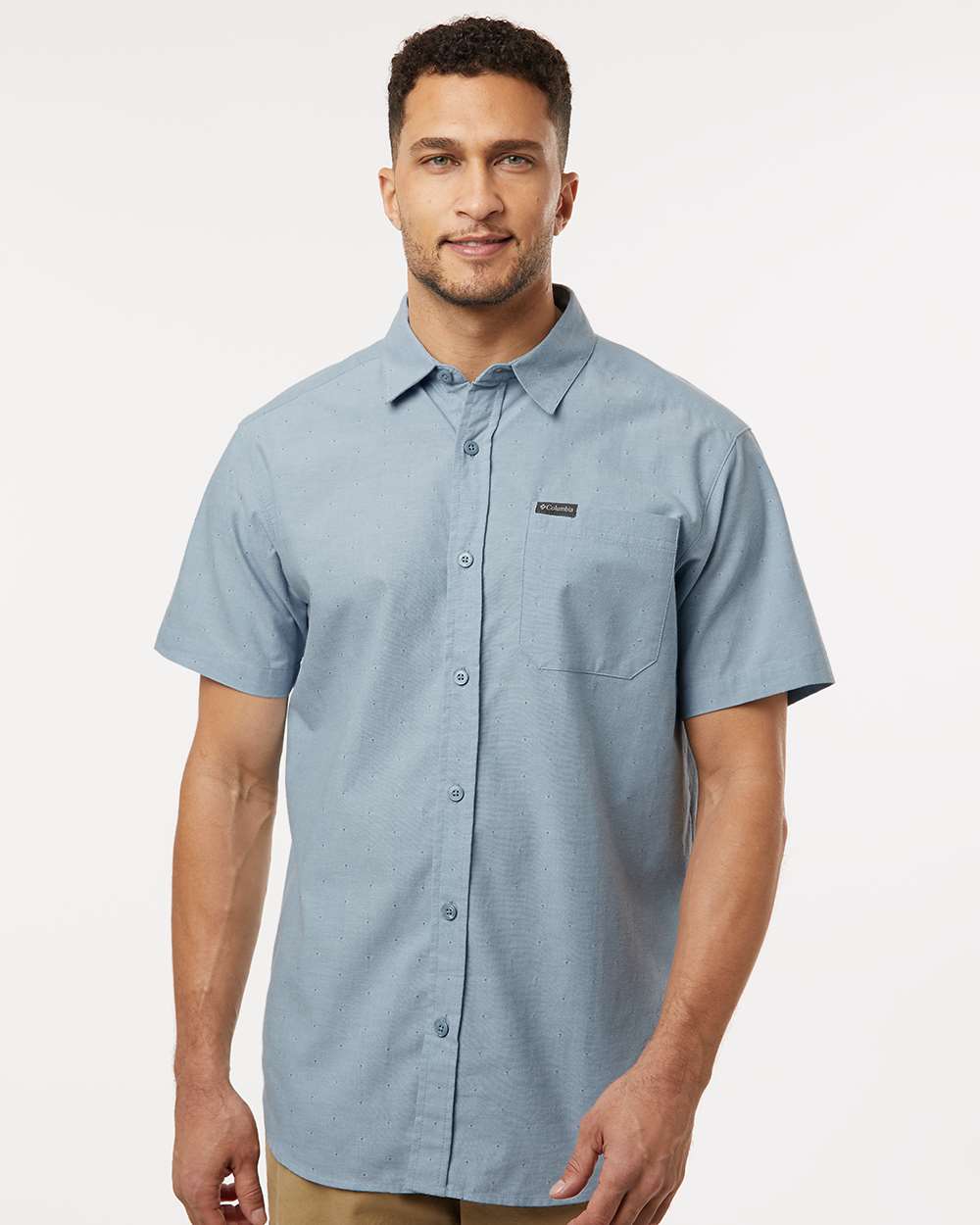 Men's Rapid Rivers Novelty Short Sleeve Shirt - Ripple Blue