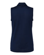 Women's Ottoman Sleeveless Polo - Collegiate Navy