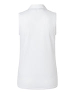 Women's Ottoman Sleeveless Polo - White