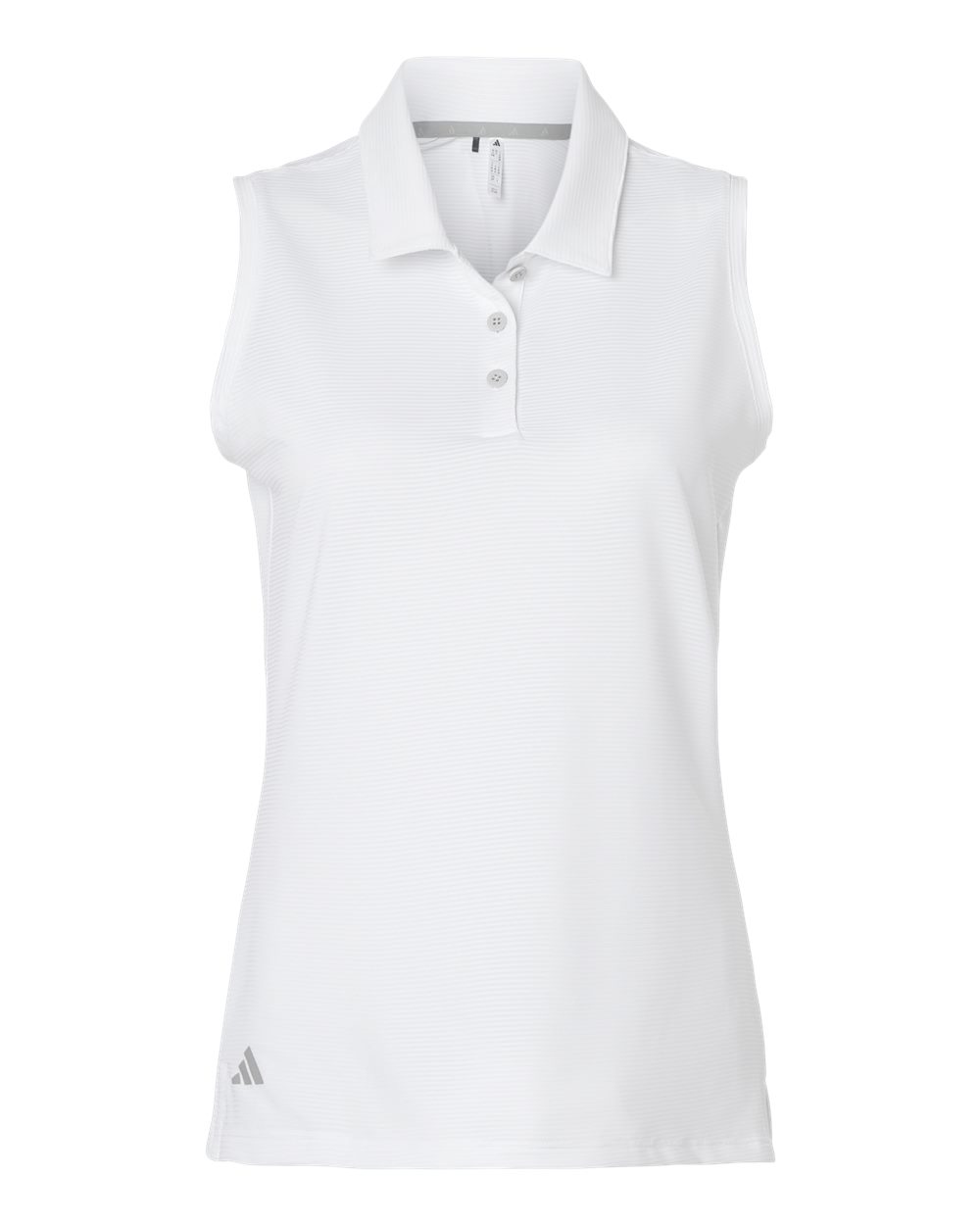 Women's Ottoman Sleeveless Polo - White