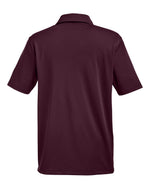 Men's Tech Polo - Dark Maroon/ White