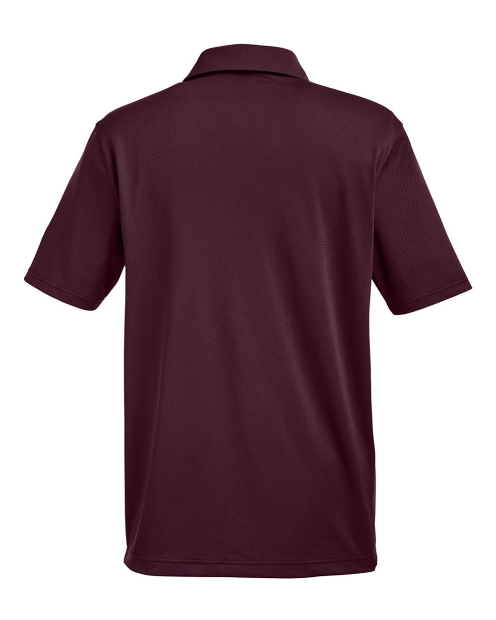 Men's Tech Polo - Dark Maroon/ White