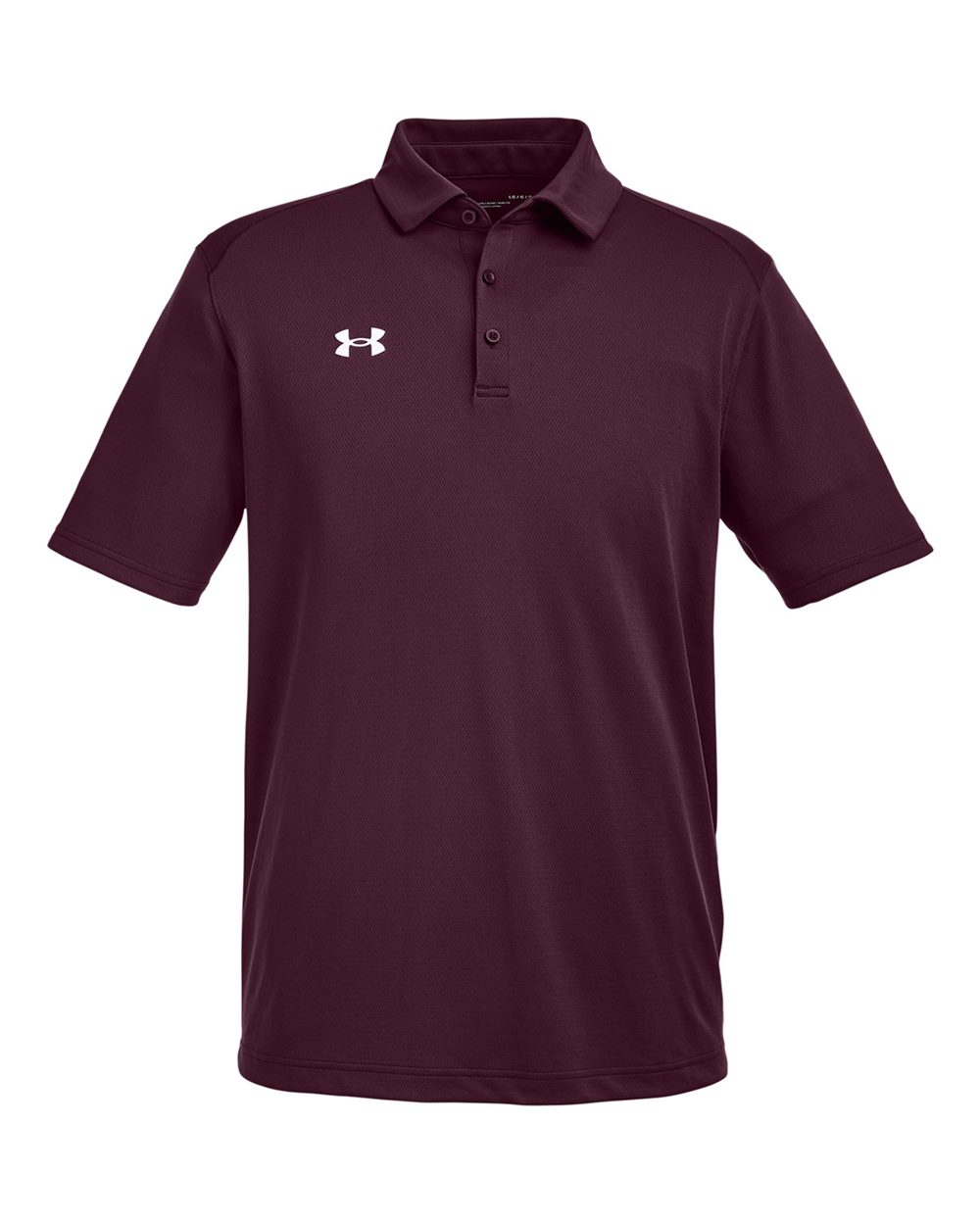Men's Tech Polo - Dark Maroon/ White