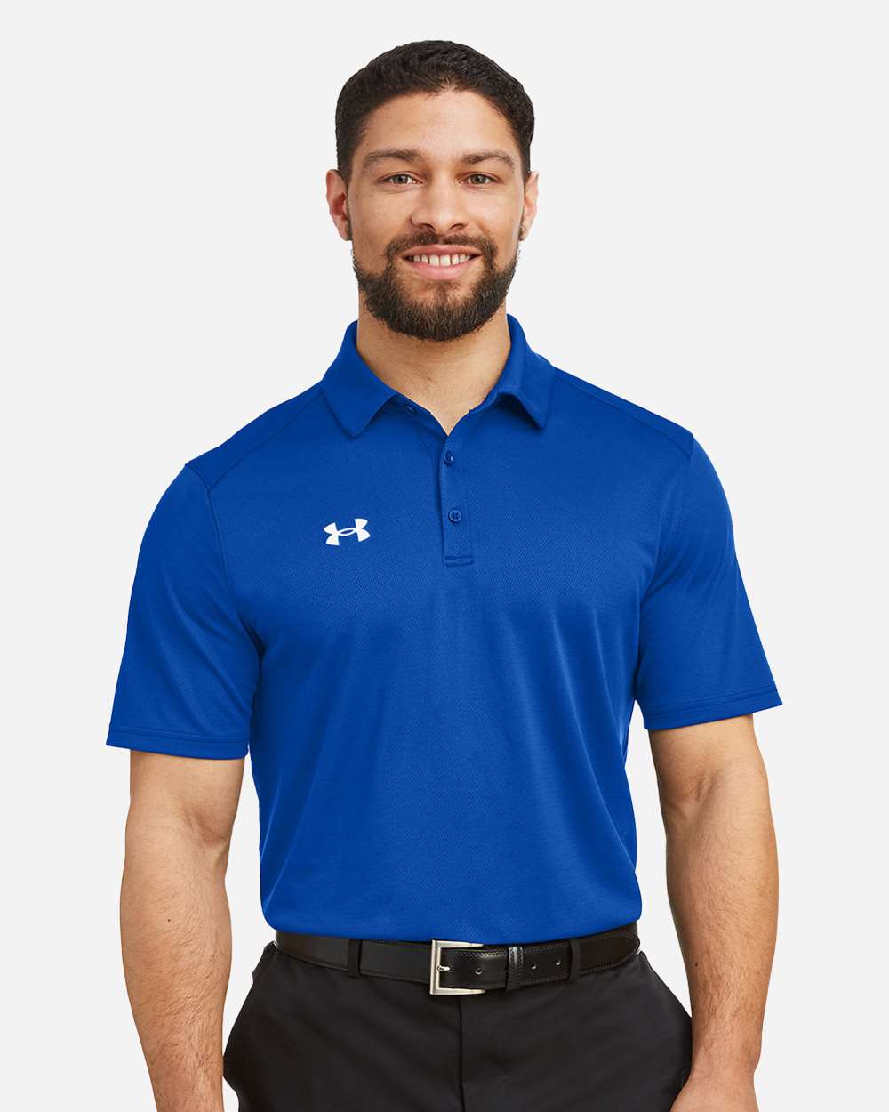 Men's Tech Polo - Royal/ White