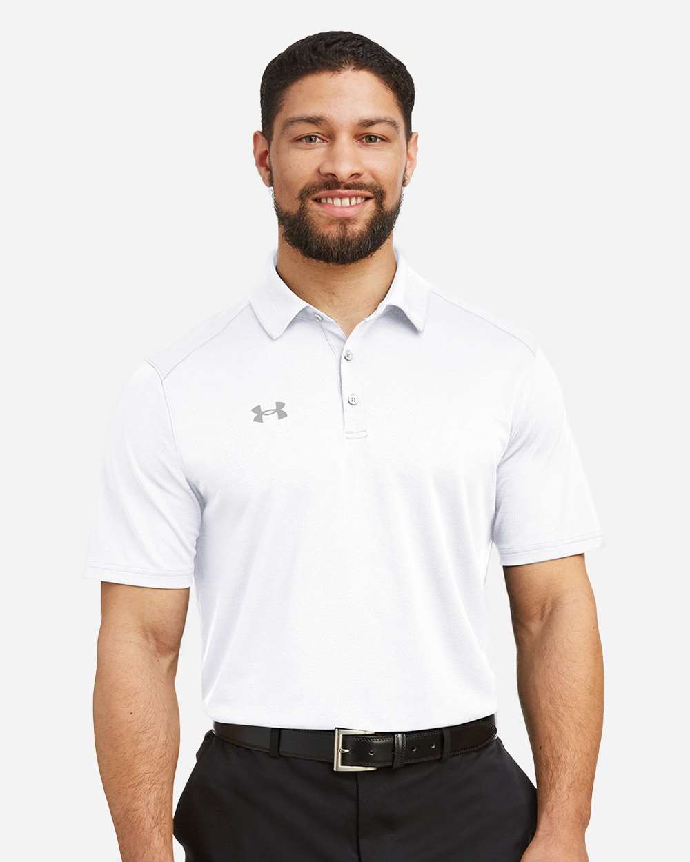 Men's Tech Polo - White/ Mod Grey